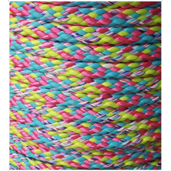 PPM touw 8 mm turquoise/roze/lime melee